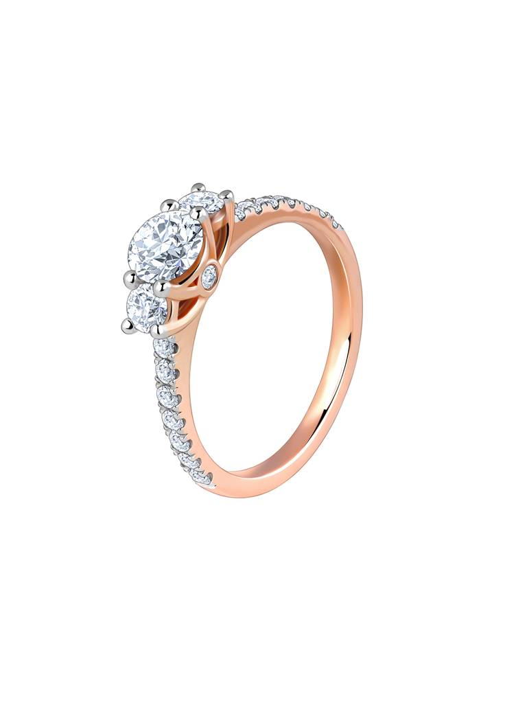 14K Rose Gold Miranda Solitaire Diamond Ring : GDLBBR05