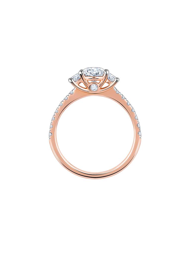 14K Rose Gold Miranda Solitaire Diamond Ring : GDLBBR05