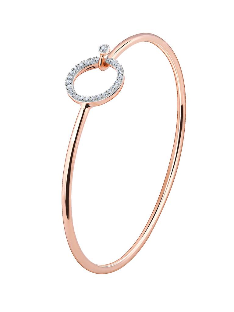 18K Rose Gold Stark Diamond Bracelet : GDLBR018
