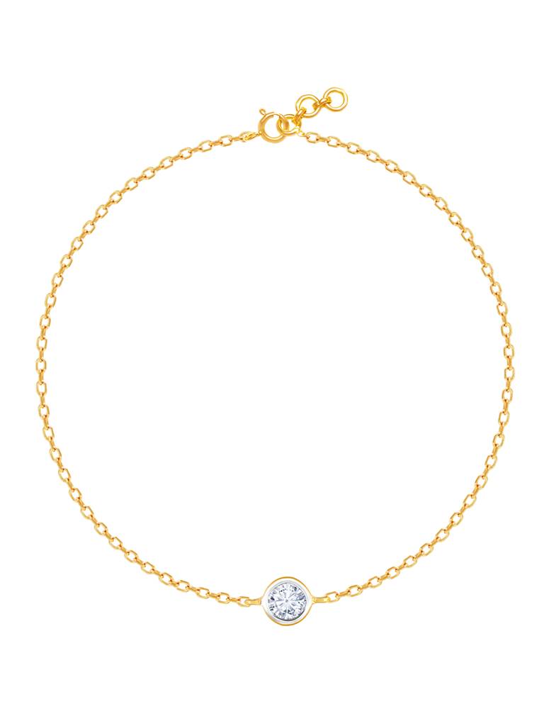 Giva 14K Yellow Gold Serene Sparkle Diamond Bracelet : GDLBR07