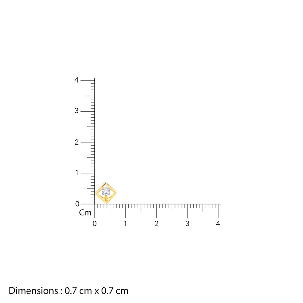 14K Gold Geometric Radiance Convertible Diamond Earrings : GDLER0102