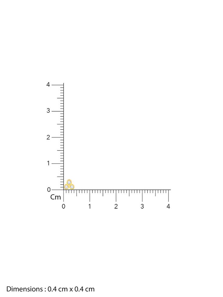 Giva 14K Yellow Gold Trifecta Diamond Earrings Gifts For Women & Girls : GDLER0108