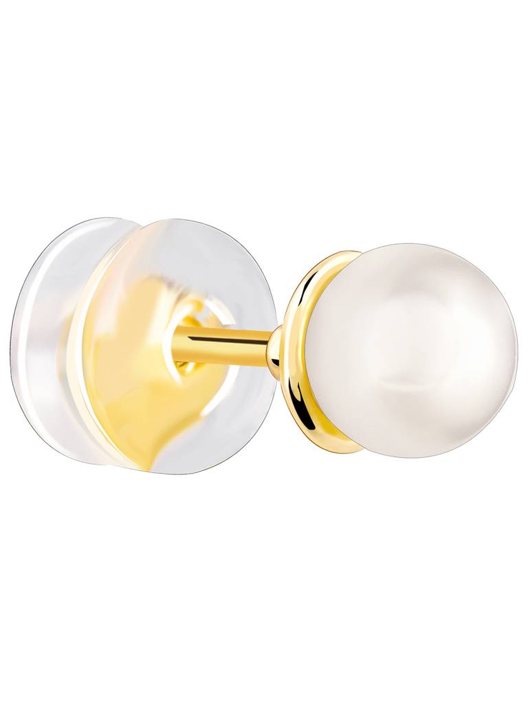 14K Yellow Gold Pearl-Fect Studs : GDLER0131