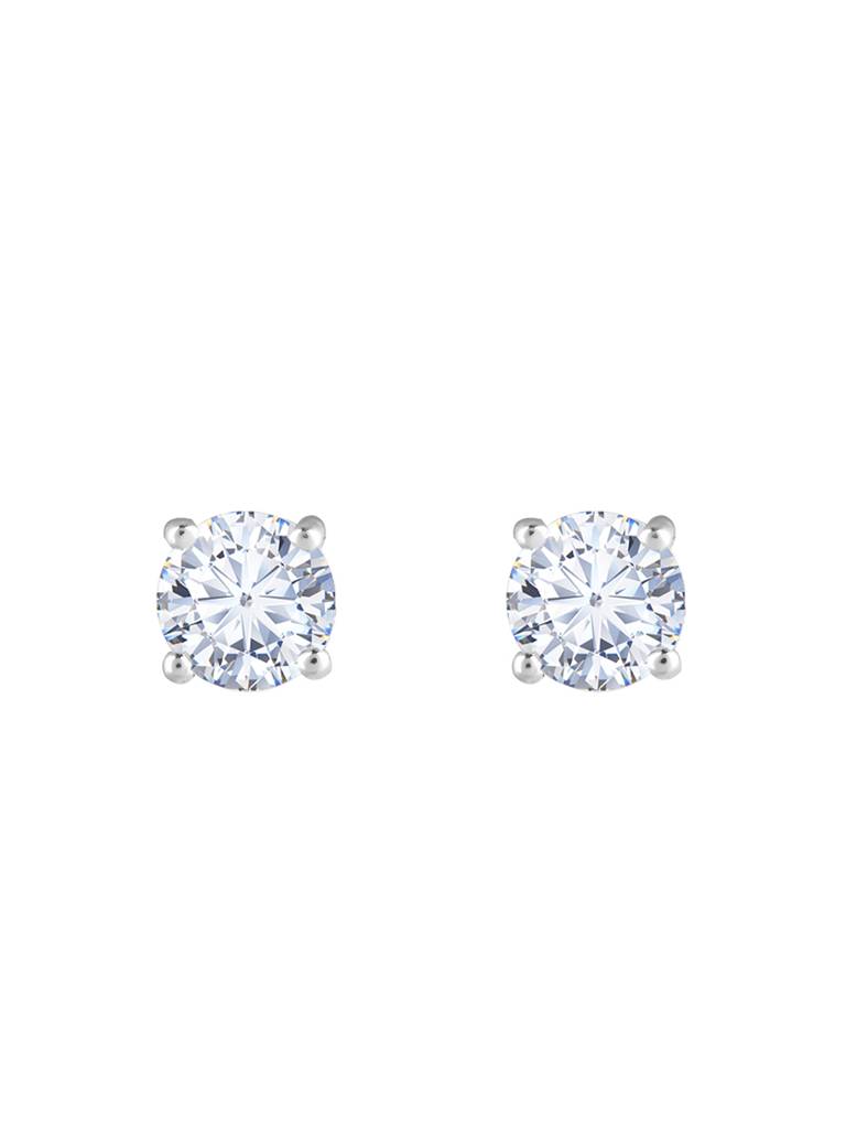 14K Yellow Gold Classic Solitaire Diamond Stud Earrings : GDLER020