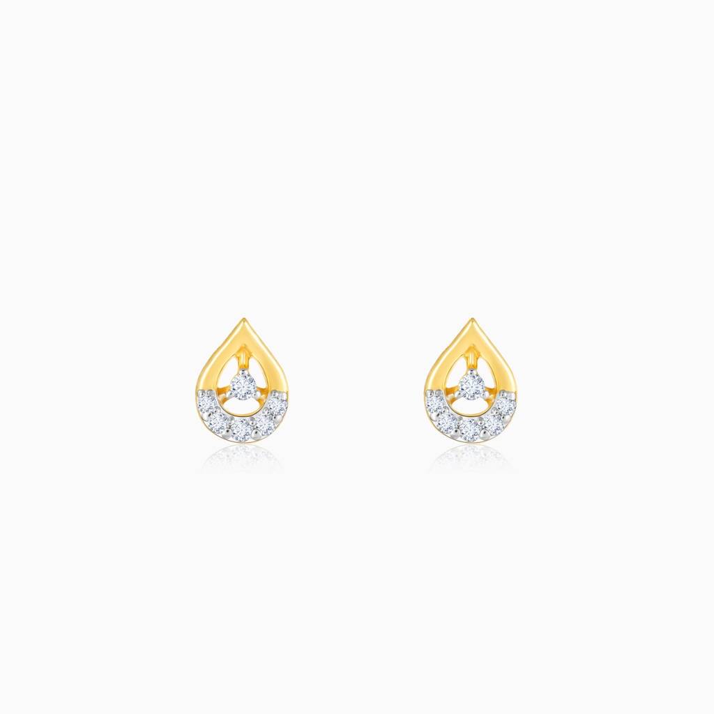 14K Gold Celestial Rain Diamond Earrings : GDLER0214