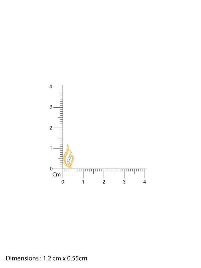 Giva 14K Yellow Gold Eternal Flame Diamond Earrings Gifts For Women & Girls : GDLER025