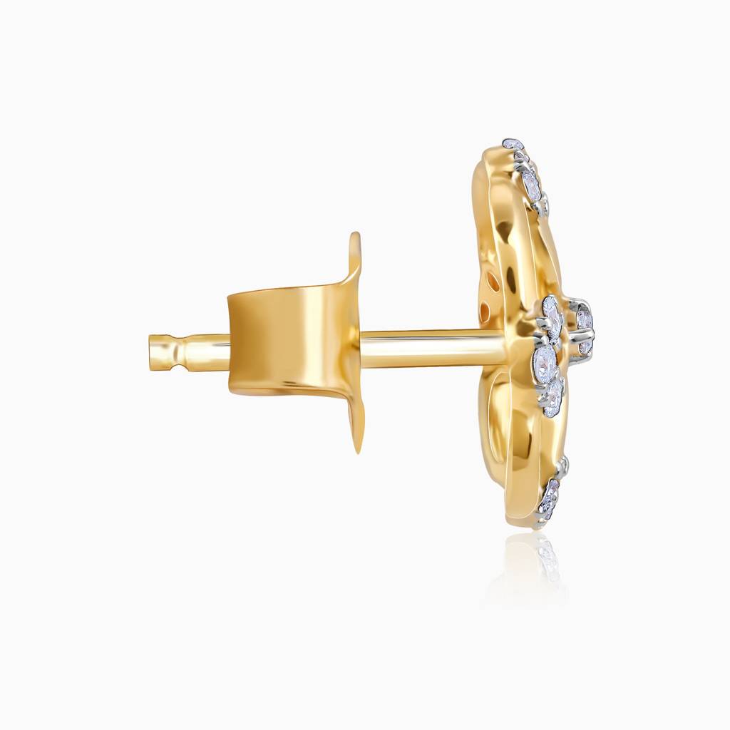 14K Gold Jivy Diamond Earrings : GDLER0295