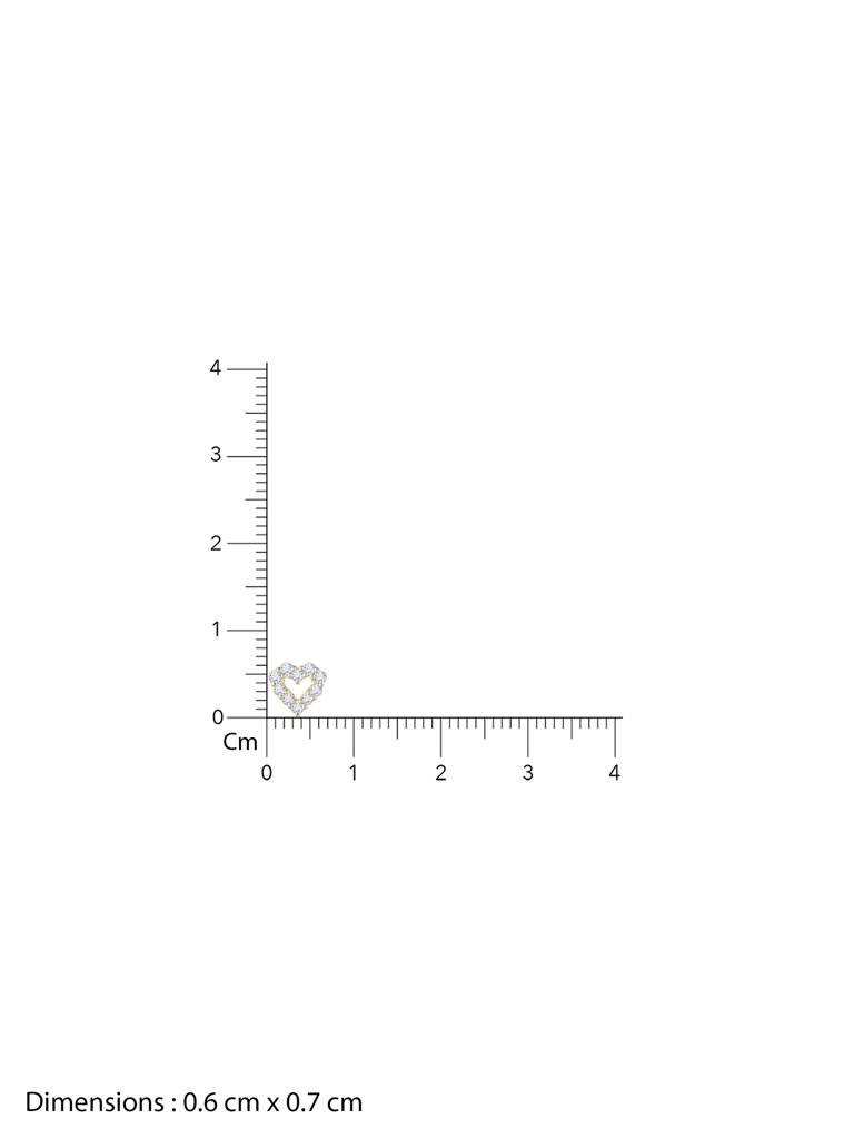 Giva 14K Yellow Gold Endless Love Diamond Stud Earrings : GDLER02