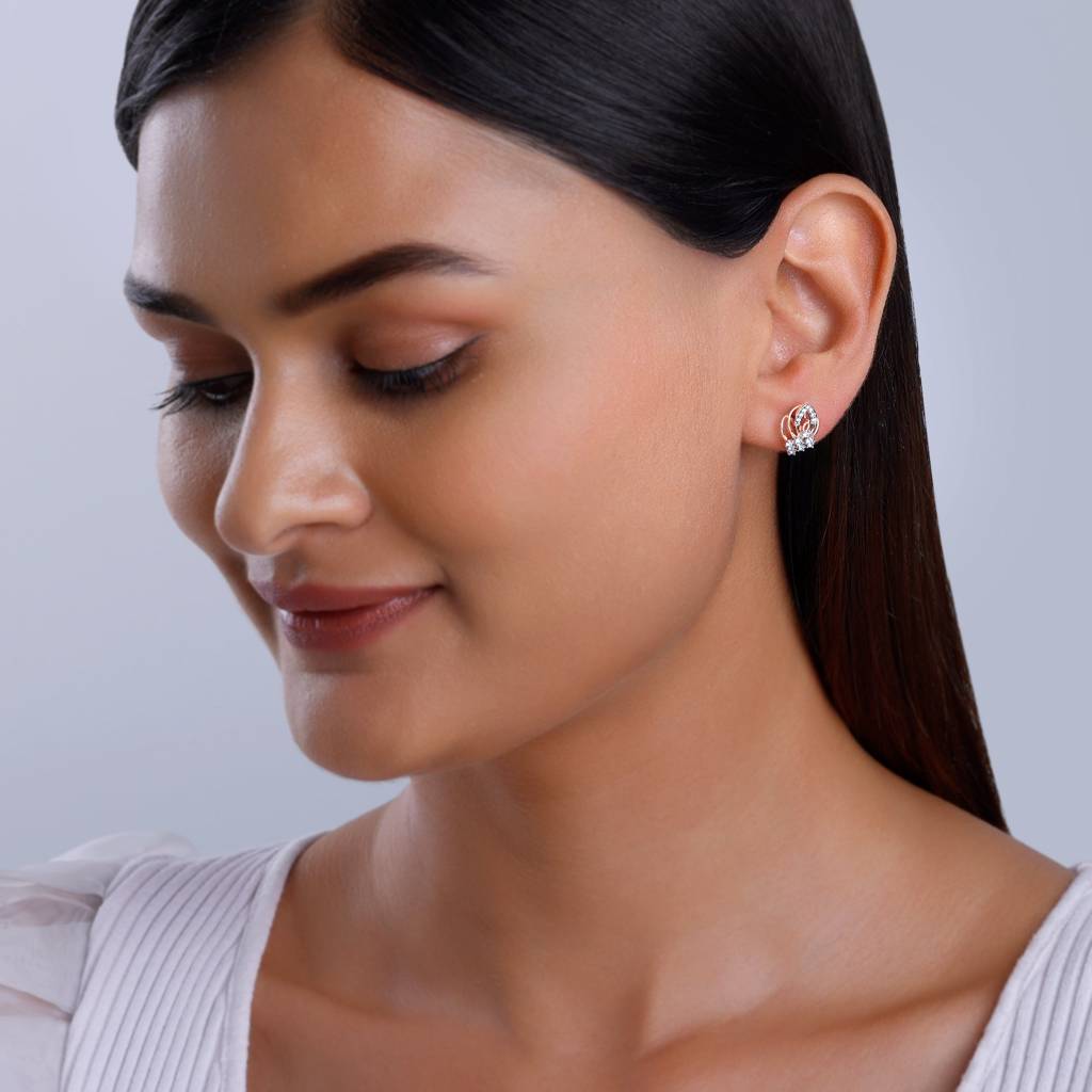 Rose Gold Wonderful Whimsy Diamond Earrings : GDLER0326