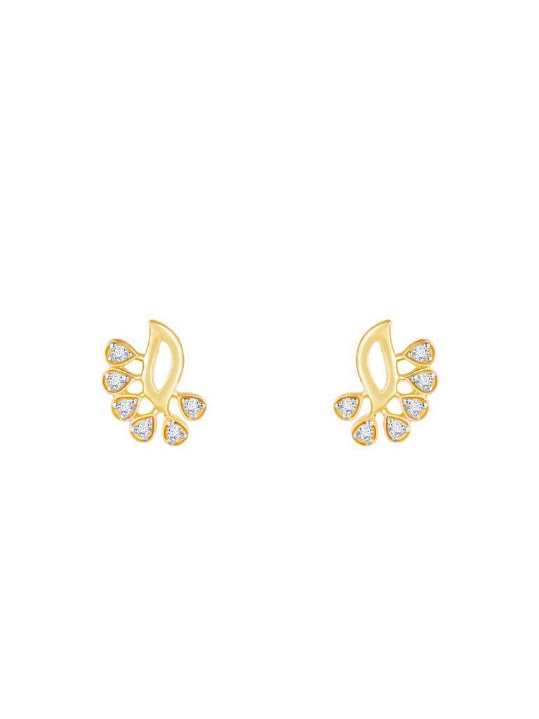 Giva 14K Yellow Gold Exclusive And Elusive Diamond Earrings Gifts For Women & Girls : GDLER032