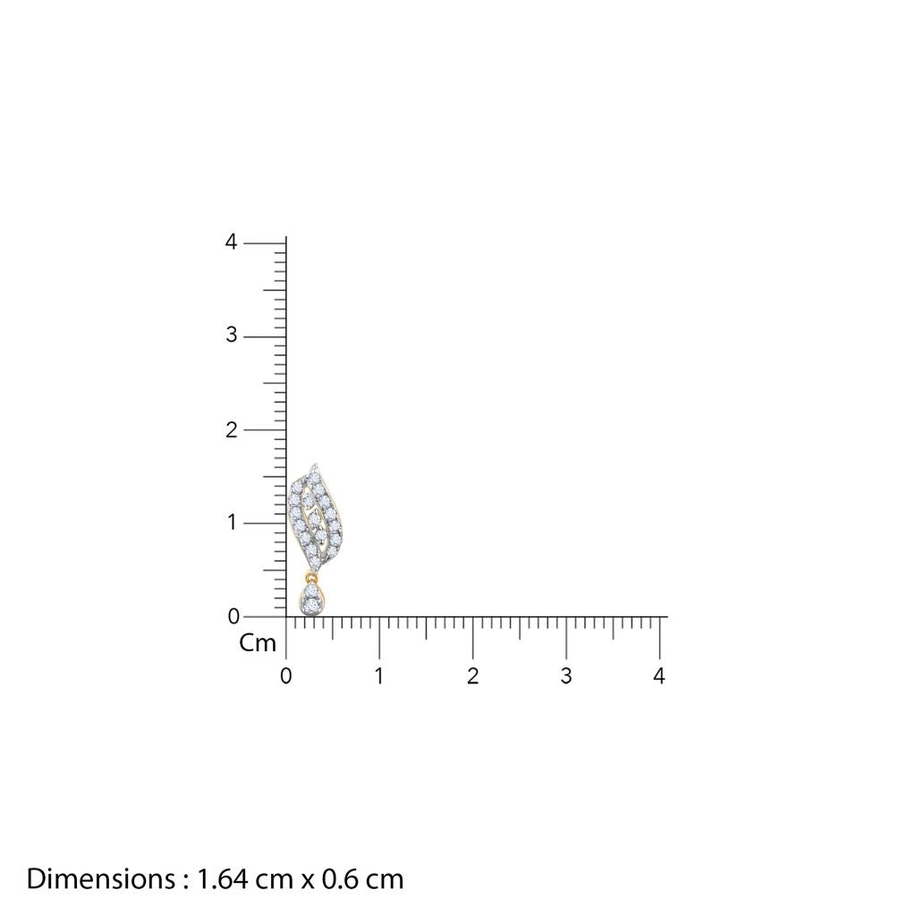 18K Gold Opulent Halo Diamond Earrings : GDLER0346