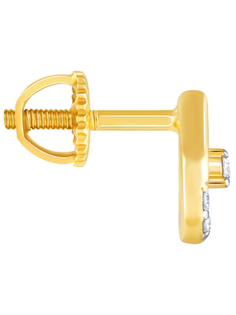 Giva 14K Yellow Gold Rains In The Hills Diamond Earrings Gifts For Women & Girls : GDLER037