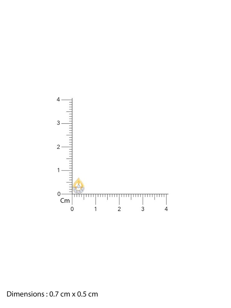 Giva 14K Yellow Gold Rains In The Hills Diamond Earrings Gifts For Women & Girls : GDLER037