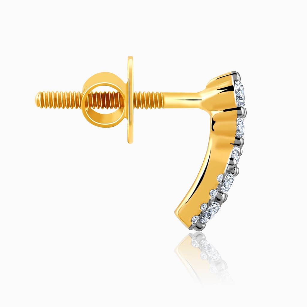 18K Gold Elysian Diamond Earrings : GDLER0416