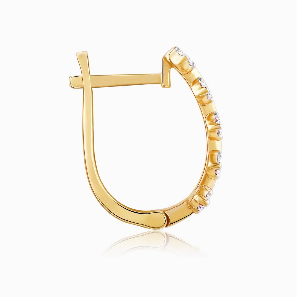 18K Gold Glitter Bomb Diamond Earrings : GDLER0423