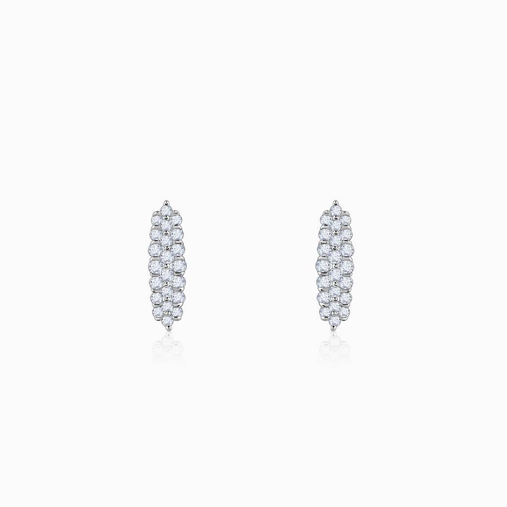 18K Gold Baroque Diamond Earrings : GDLER0429