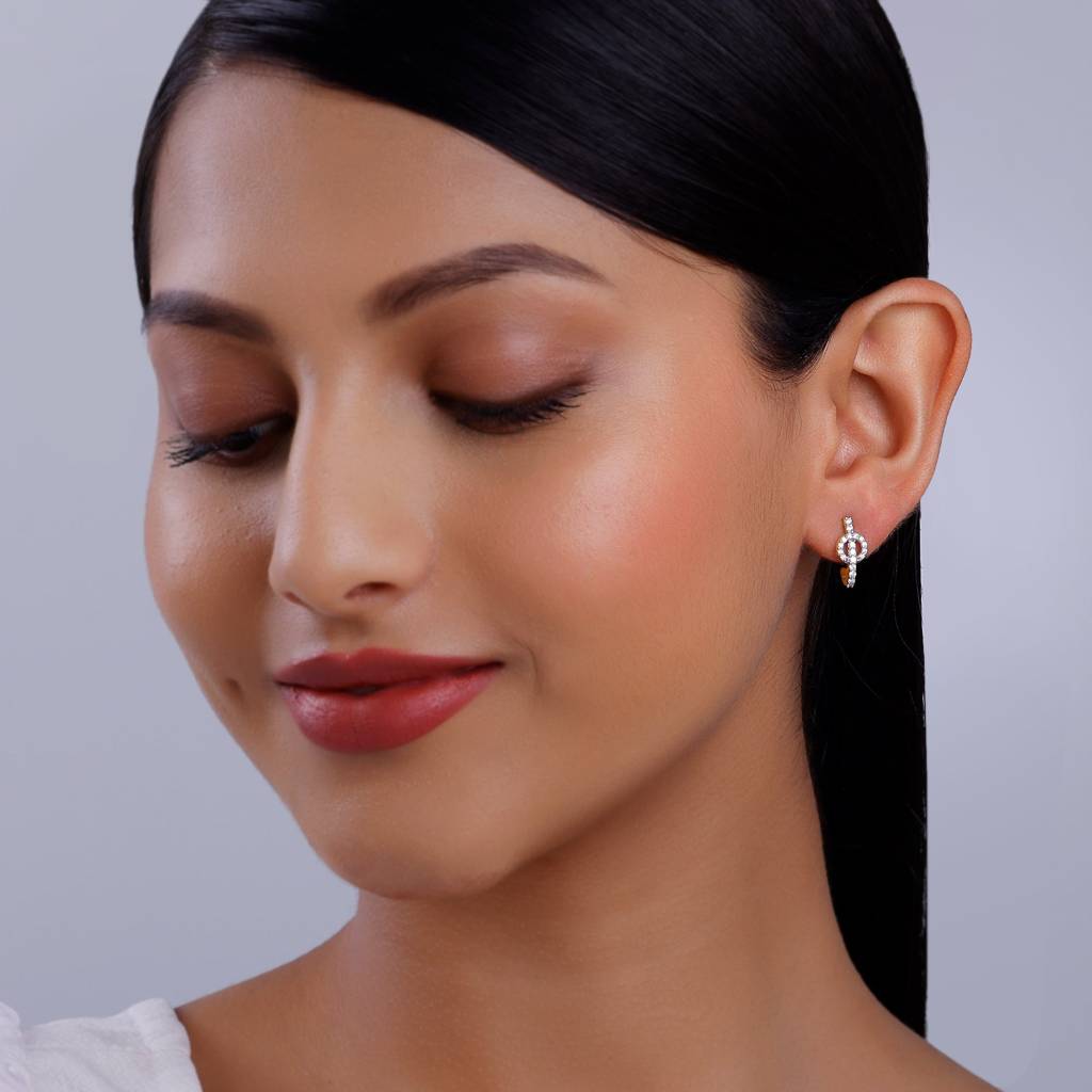 14K Gold Everglow Diamond Earring : GDLER0442