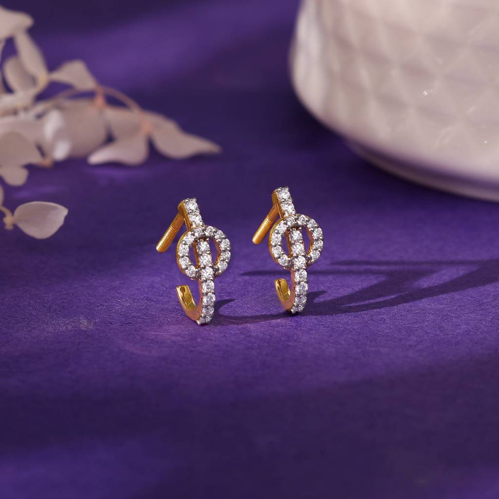 14K Gold Everglow Diamond Earring : GDLER0442