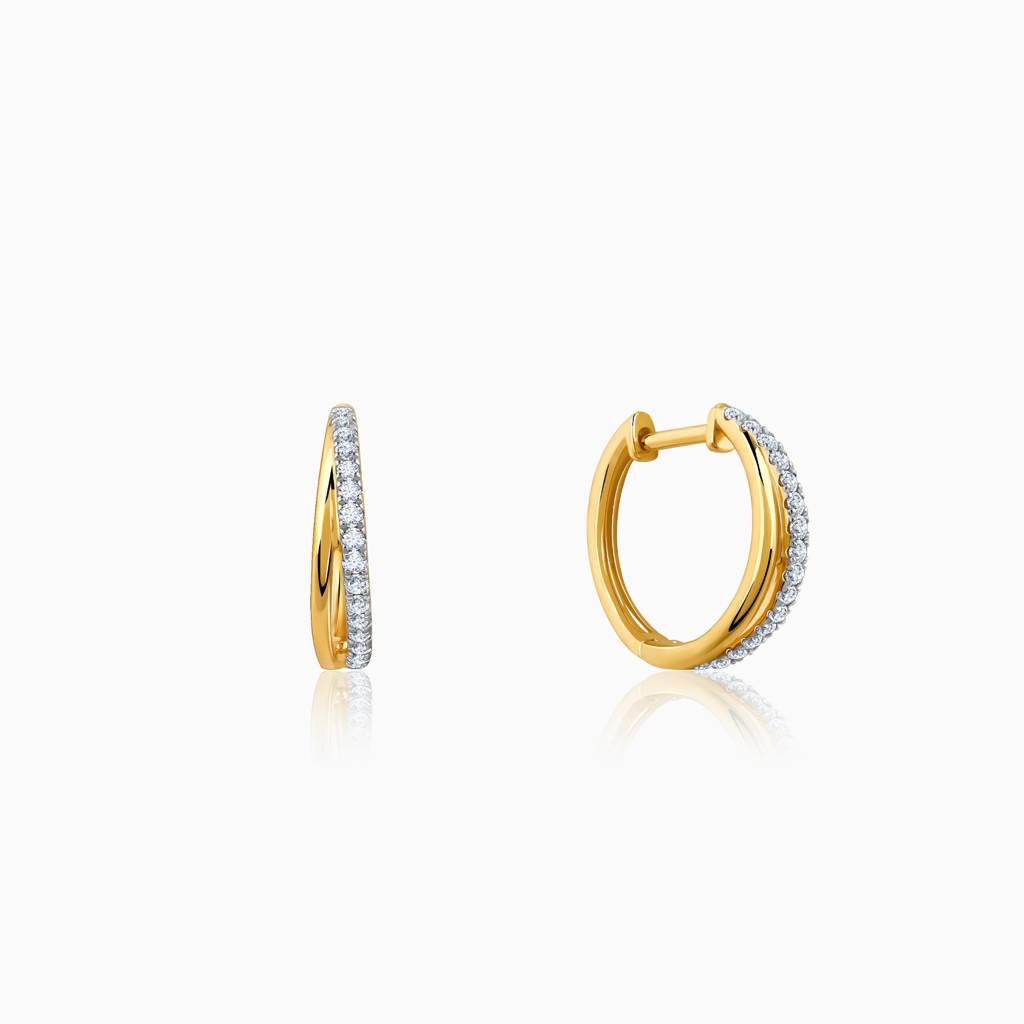 18K Gold Endora Diamond Earrings : GDLER0466