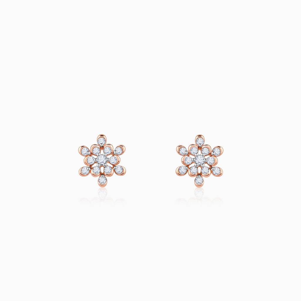 18K Rose Gold Magnetiq Diamond Earrings : GDLER0508
