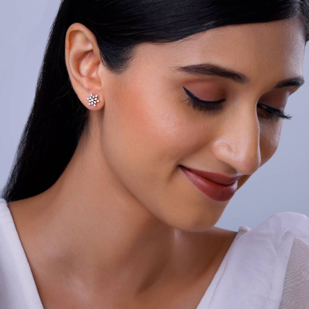 18K Rose Gold Magnetiq Diamond Earrings : GDLER0508