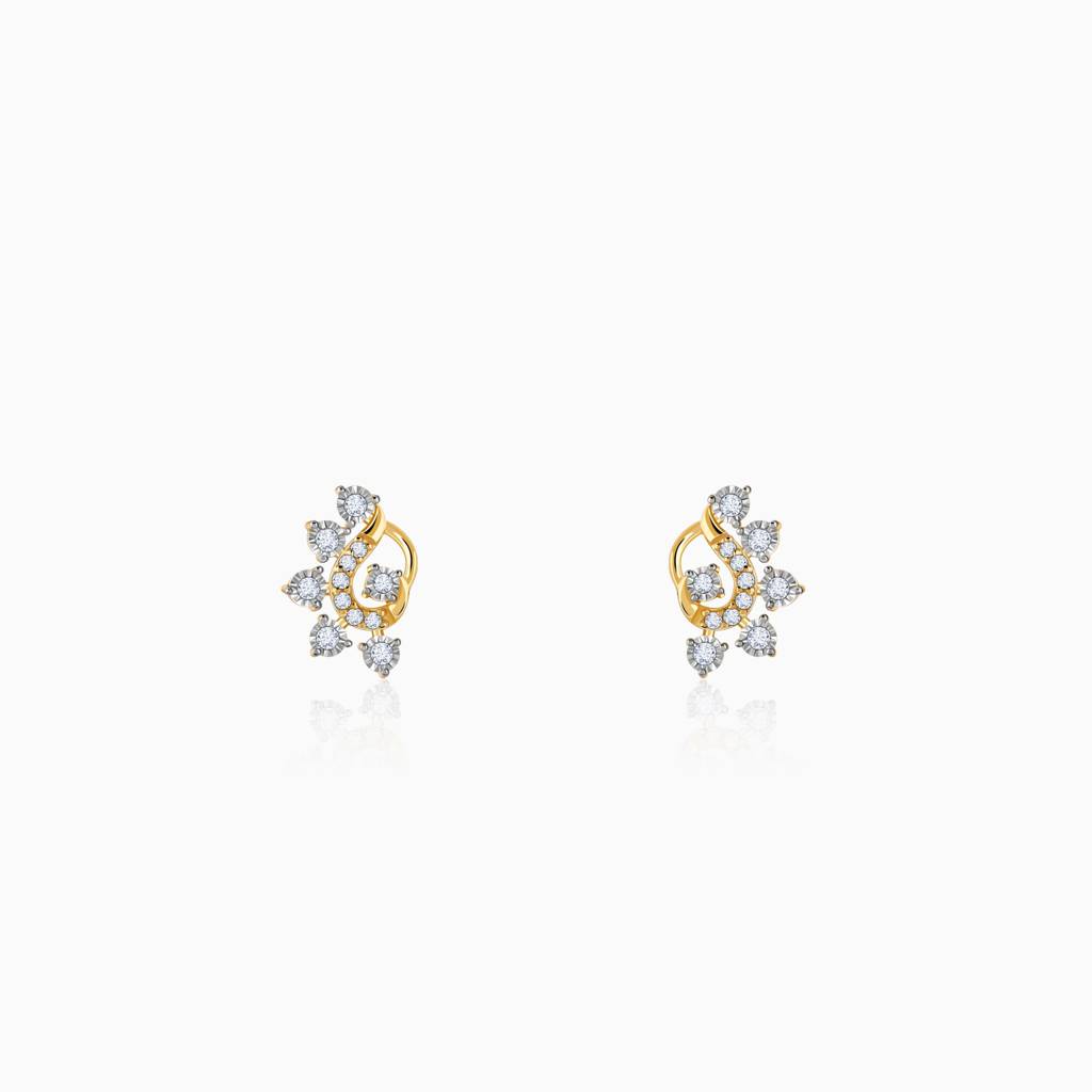 18K Gold Charisma Diamond Earrings : GDLER0517