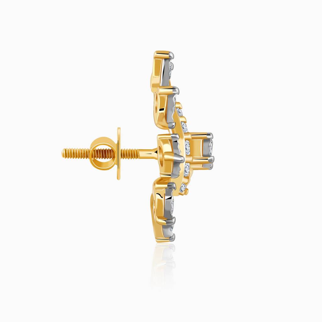 18K Gold Charisma Diamond Earrings : GDLER0517