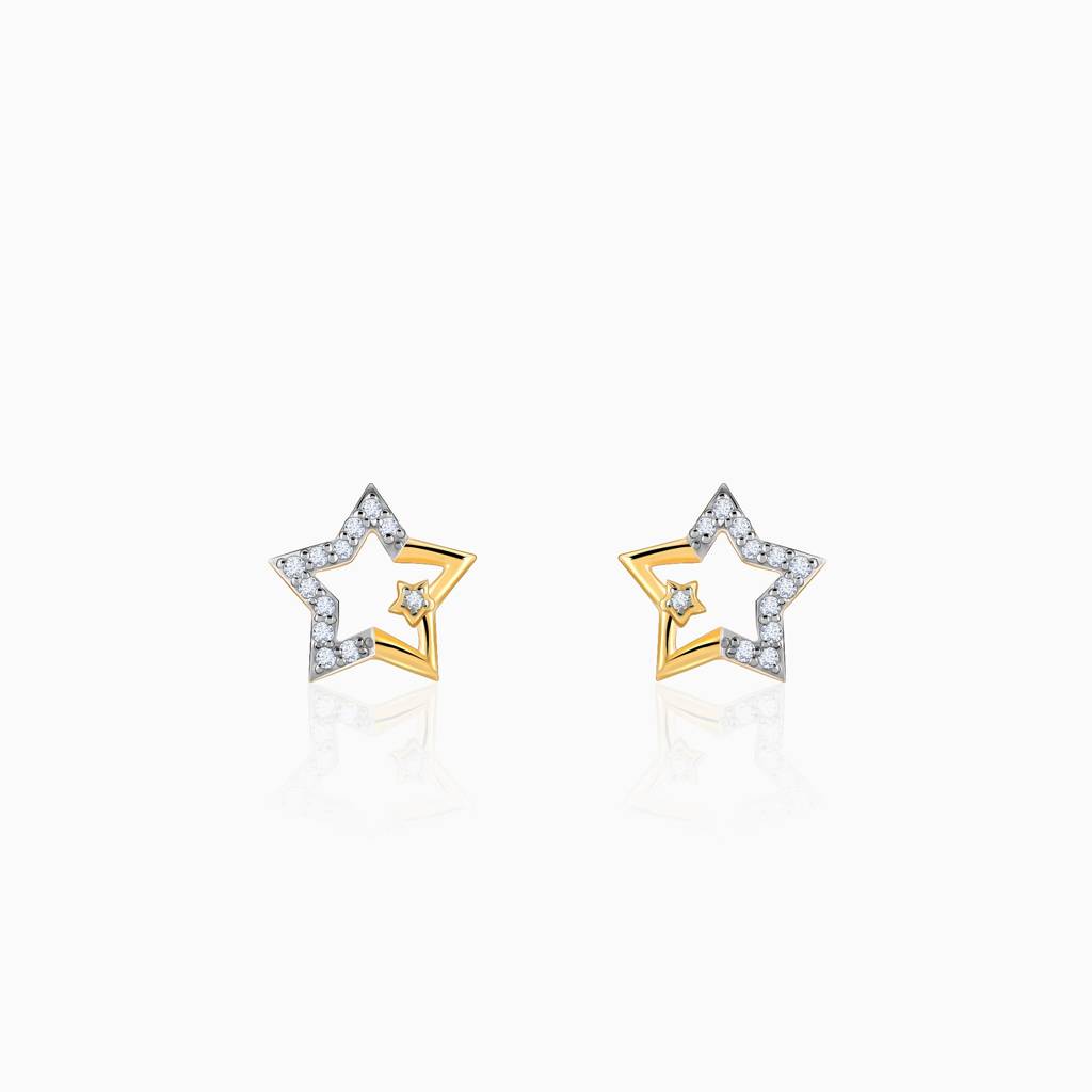 18K Gold Starstruck Diamond Earrings : GDLER0522