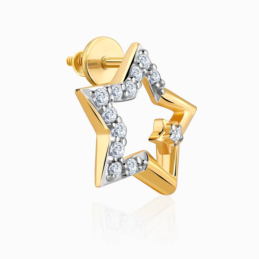18K Gold Starstruck Diamond Earrings : GDLER0522