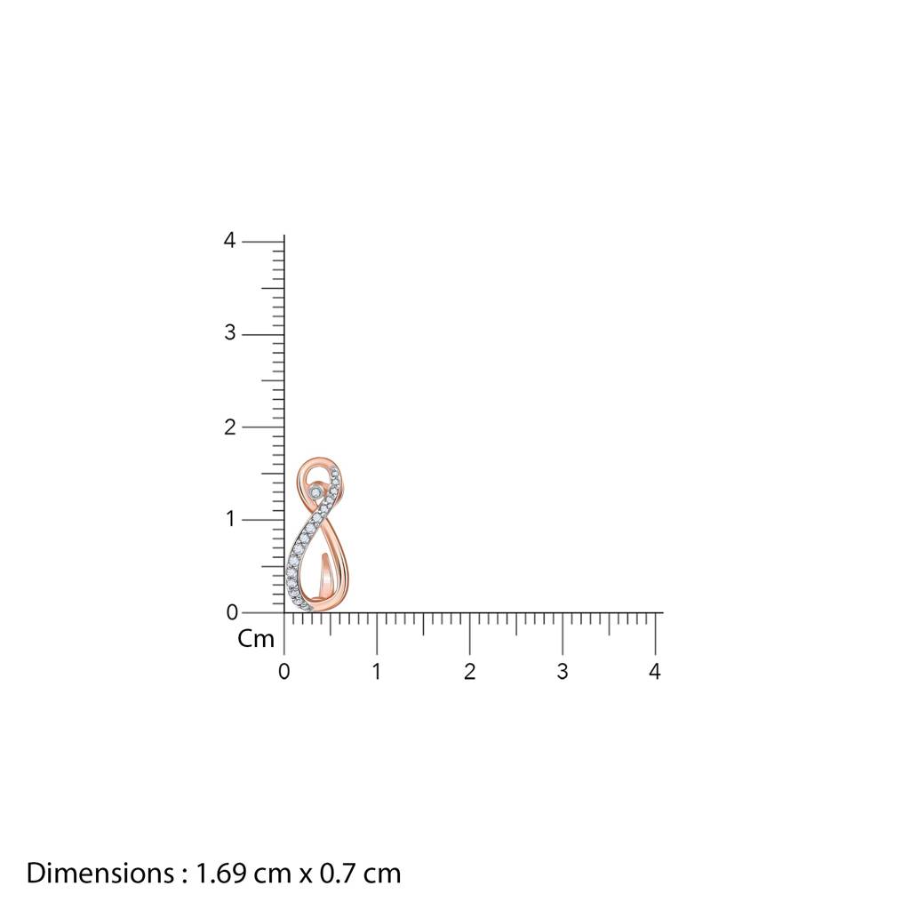 14K Rose Gold Artemis J-Hoop Diamond Earrings : GDLER0597