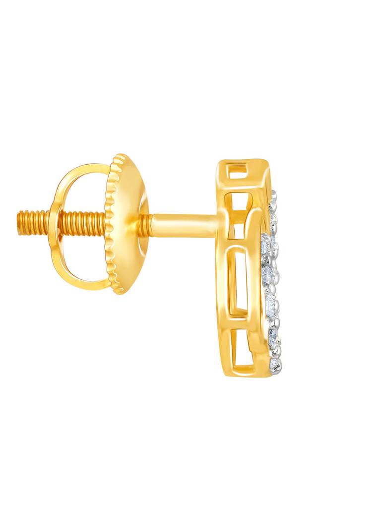 Giva 14K Yellow Gold Intimate Bliss Diamond Earrings : GDLER071
