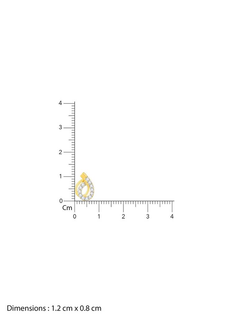 Giva 14K Yellow Gold Intimate Bliss Diamond Earrings : GDLER071