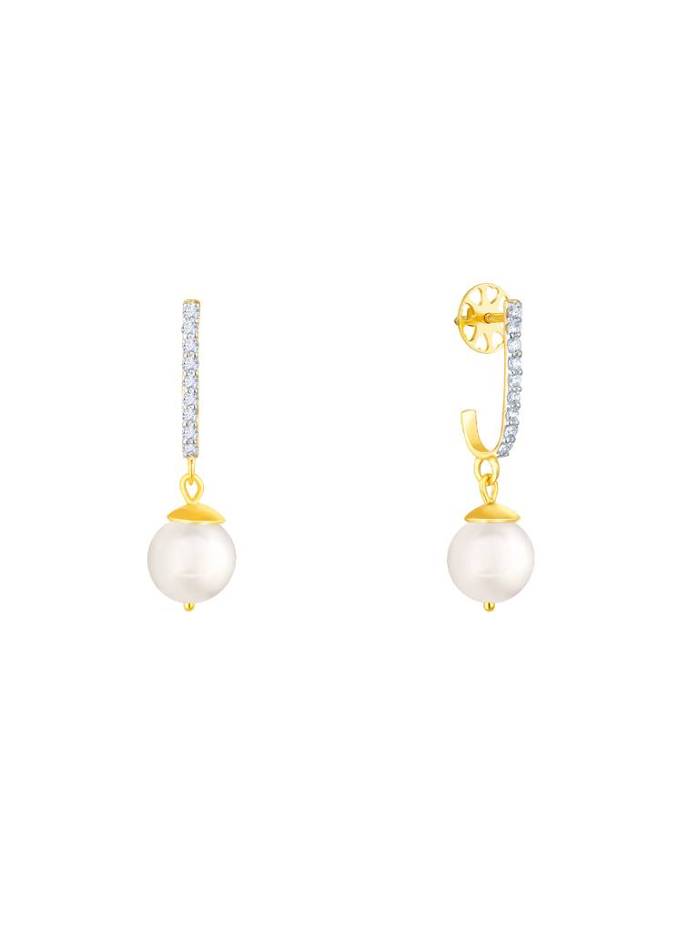 Giva 14K Yellow Gold Bound By Love Diamond Earrings Gifts For Women & Girls : GDLER080
