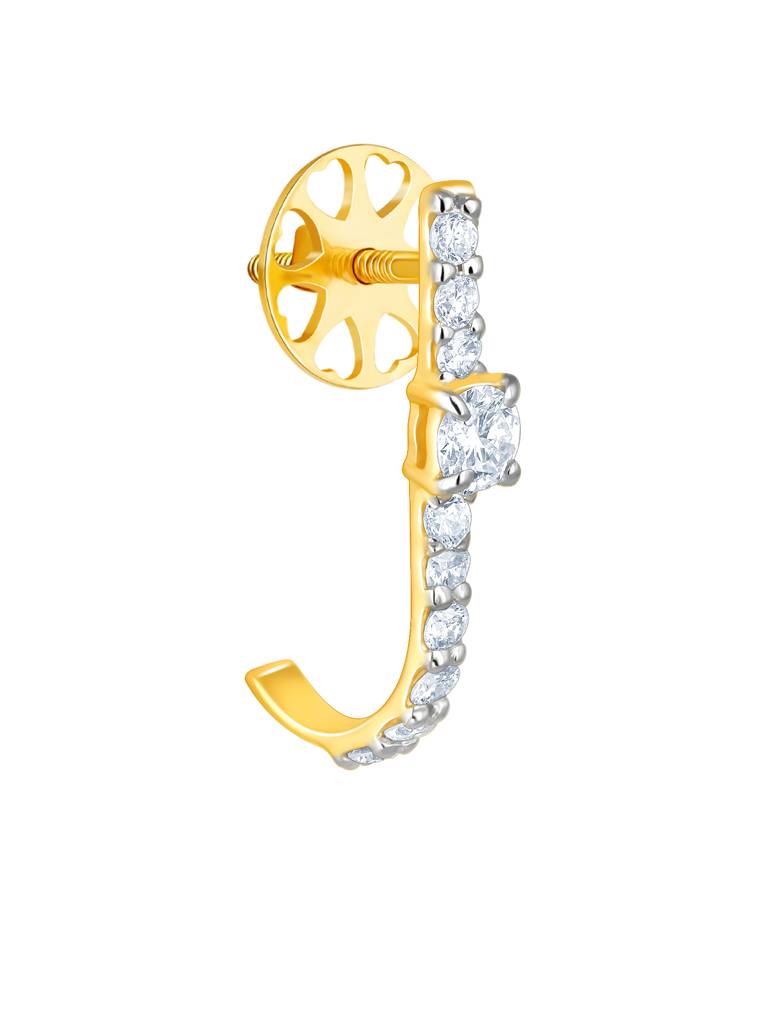 Giva 18K Yellow Gold Forever Loved Diamond Earrings Gifts For Women & Girls : GDLER083