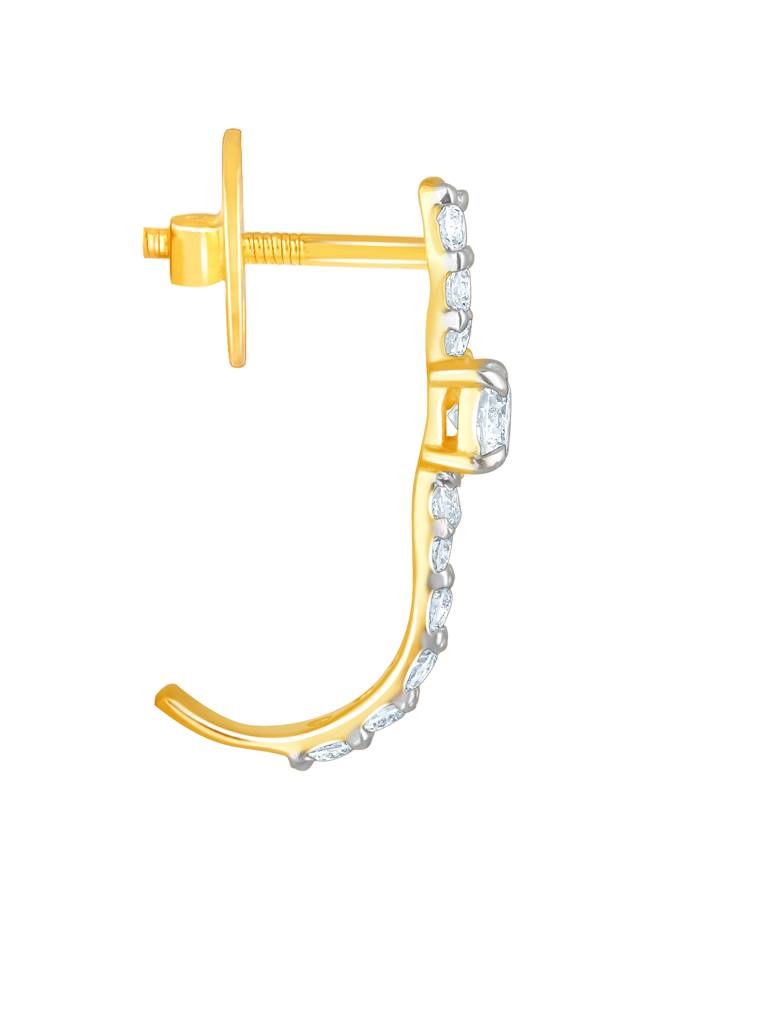 Giva 18K Yellow Gold Forever Loved Diamond Earrings Gifts For Women & Girls : GDLER083