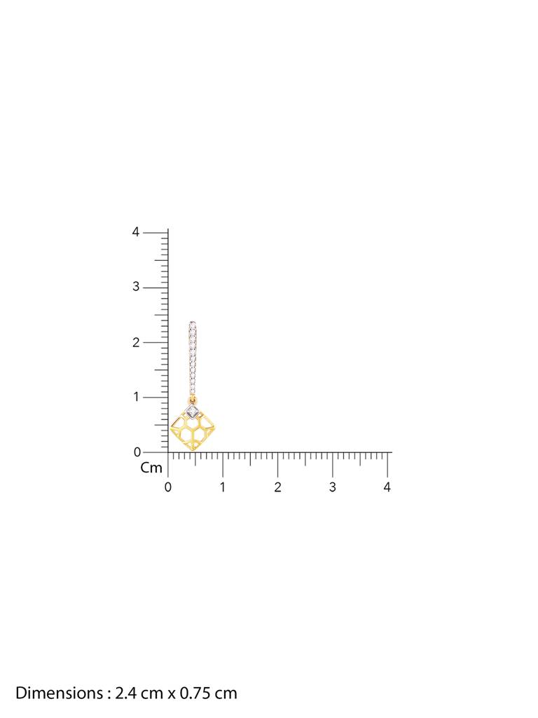 Giva 14K Yellow Gold Regal Radiance Diamond Earrings Gifts For Women & Girls : GDLER09