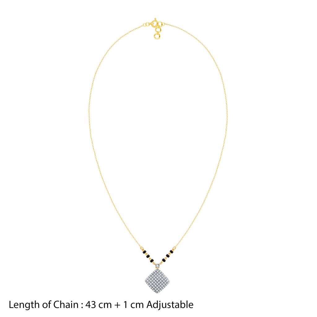 14K Gold Shubh Milan Diamond Mangalsutra : GDLMN02