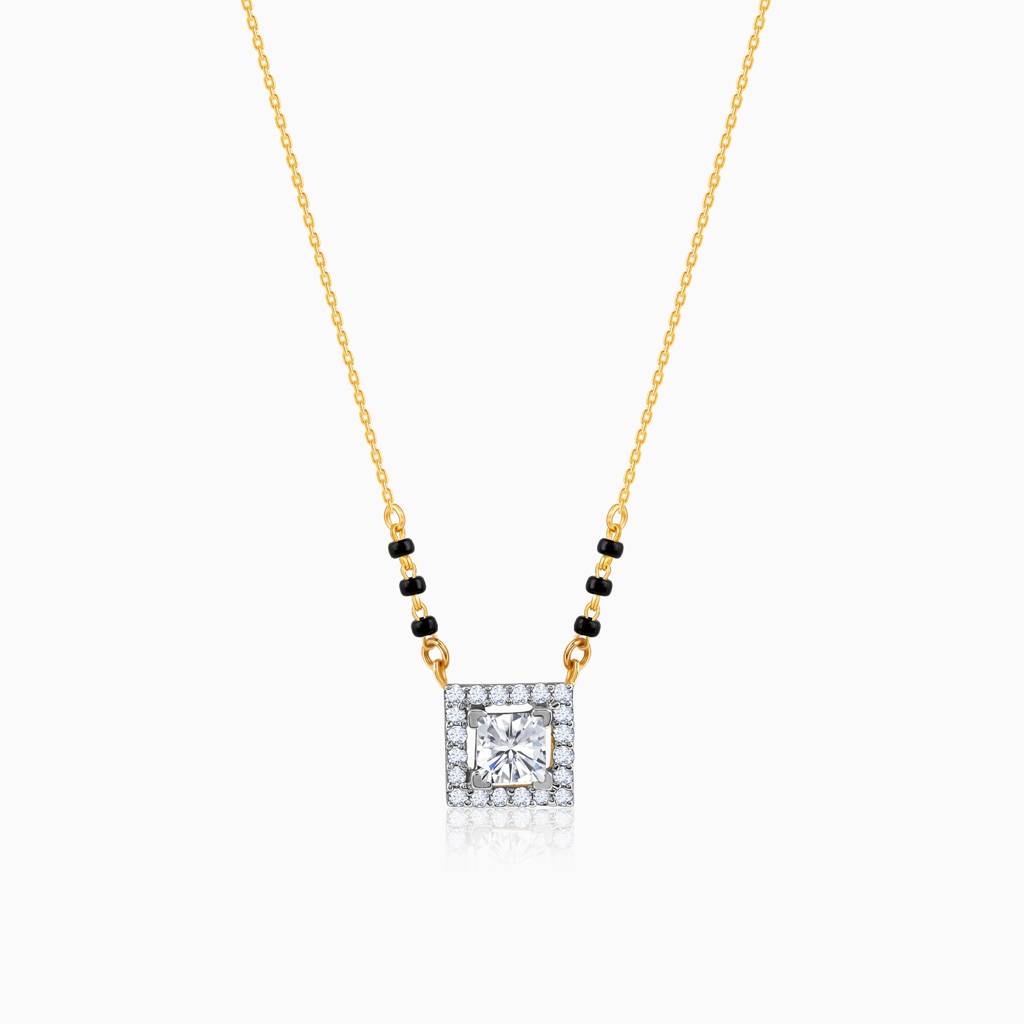 18K Gold Sumathi Diamond Mangalsutra : GDLMN06