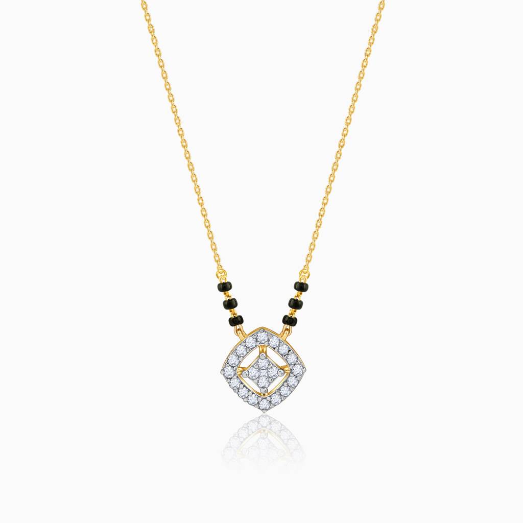 14K Gold Neha Diamond Mangalsutra : GDLNE0100