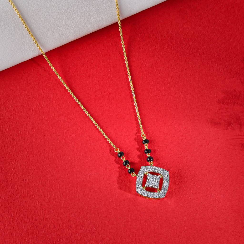 14K Gold Neha Diamond Mangalsutra : GDLNE0100