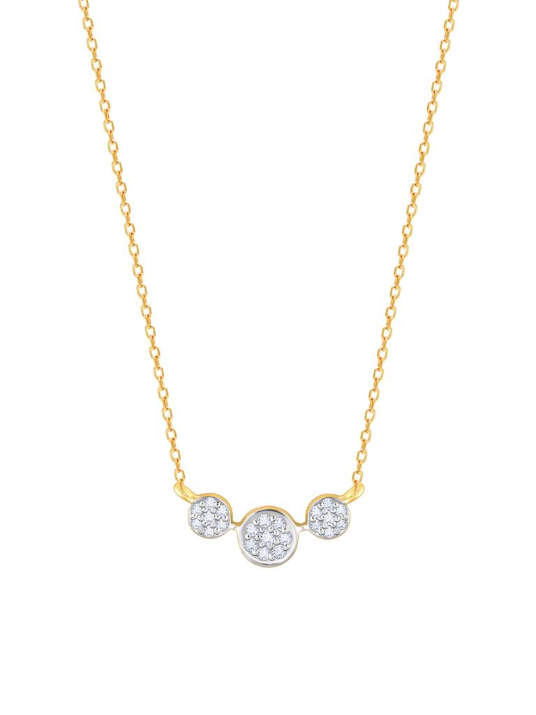 Giva 14K Yellow Gold Melting Hearts Diamond Necklace : GDLNE014