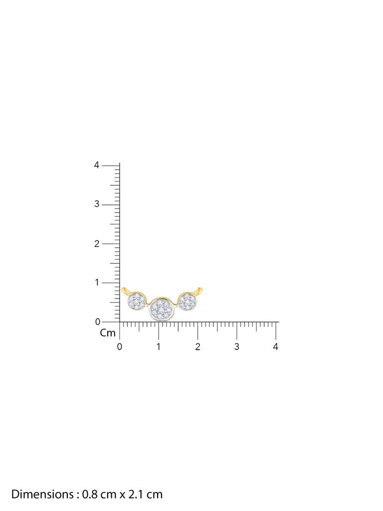 Giva 14K Yellow Gold Melting Hearts Diamond Necklace : GDLNE014
