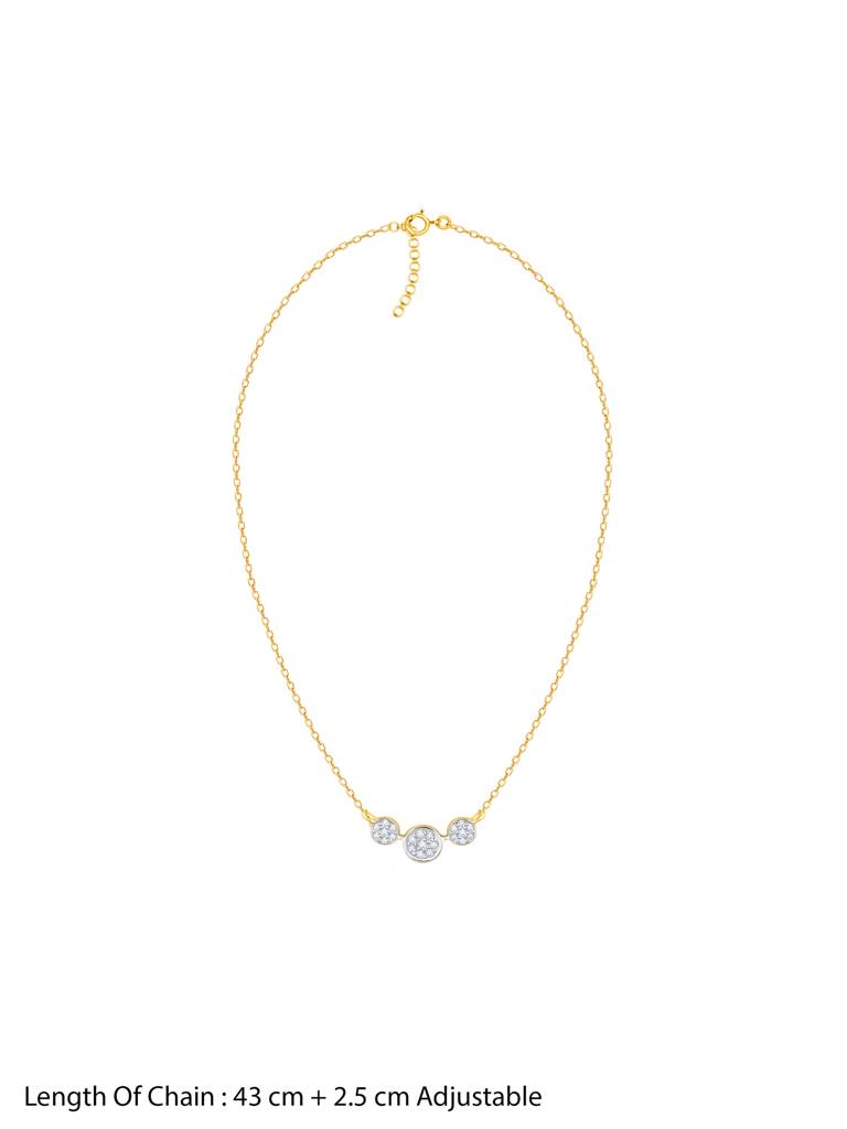 Giva 14K Yellow Gold Melting Hearts Diamond Necklace : GDLNE014