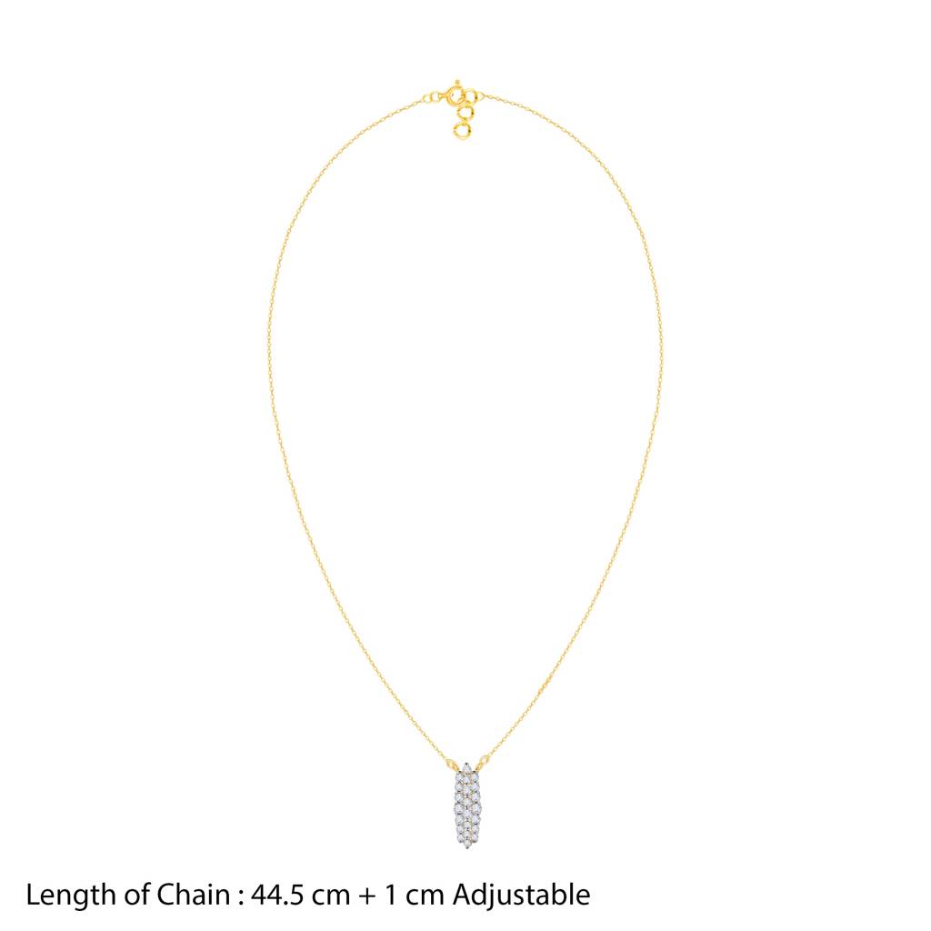 18K Gold Pure Bliss Diamond Necklace : GDLNE090