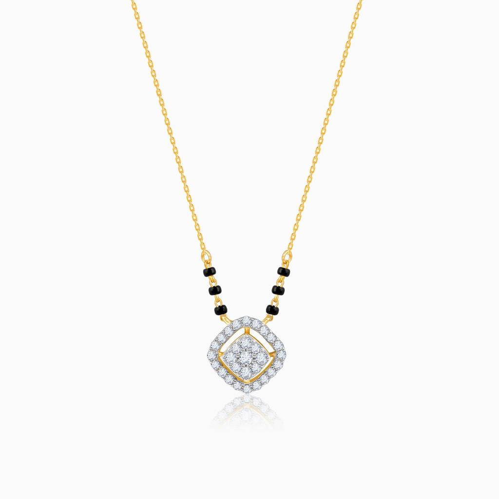 14K Gold Sushma Diamond Mangalsutra : GDLNE097