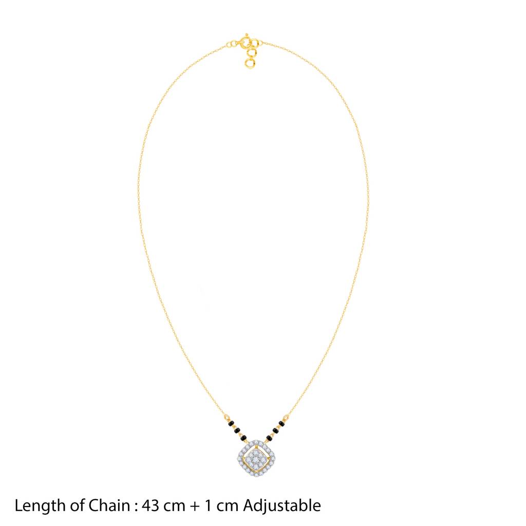 14K Gold Sushma Diamond Mangalsutra : GDLNE097