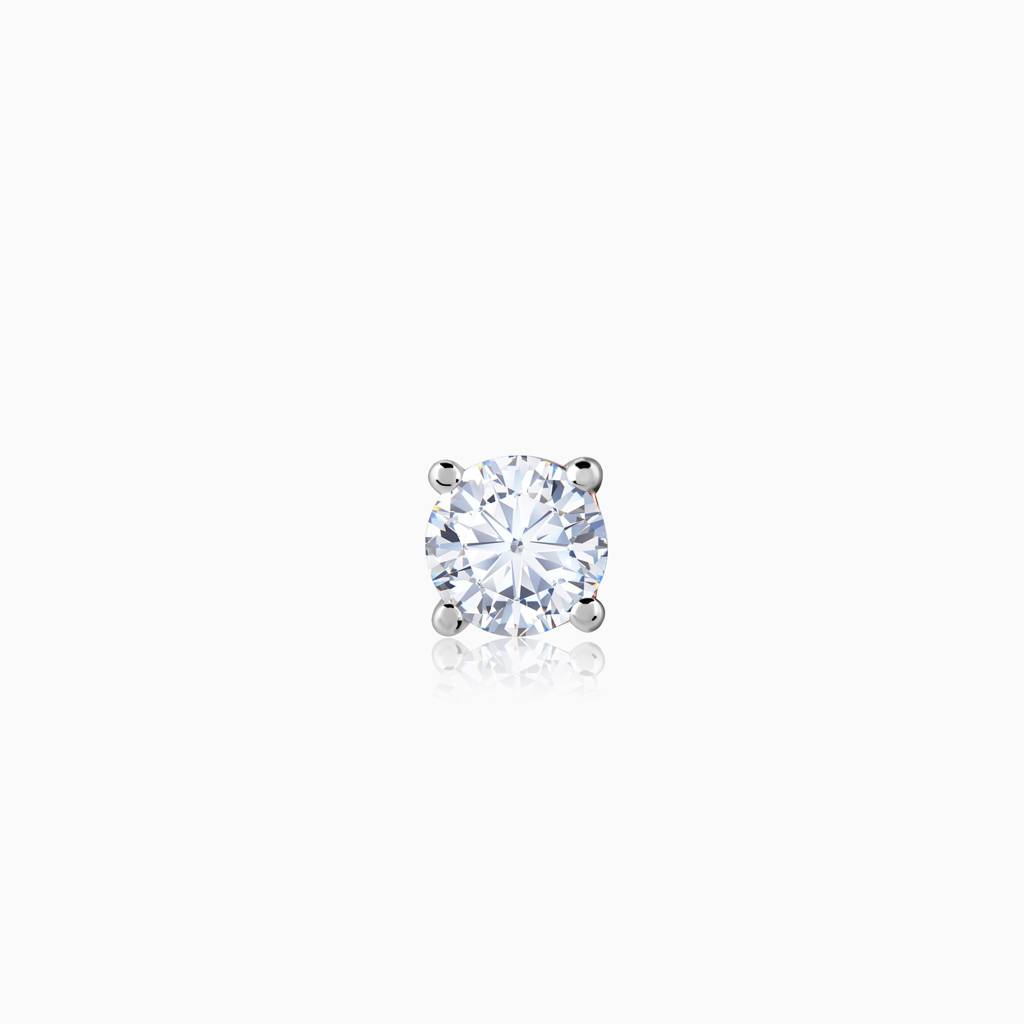 18K Rose Gold Minimal Diamond Nose Pin : GDLNP0106