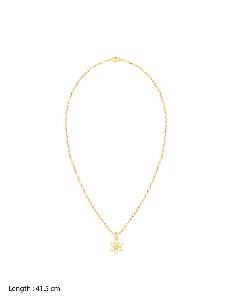 Giva 14K Yellow Gold Celestial Splendour Diamond Pendant Without Chain Gifts For Women & Girls : GDLPD010