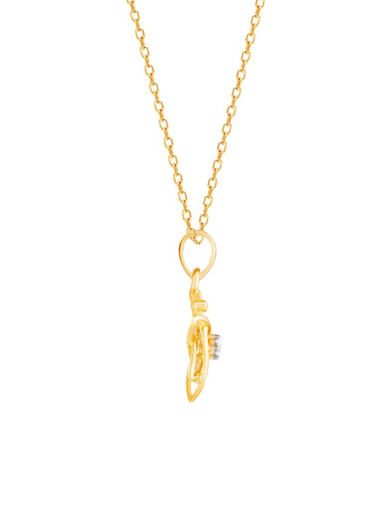 Giva 14K Yellow Gold Celestial Splendour Diamond Pendant Without Chain Gifts For Women & Girls : GDLPD010