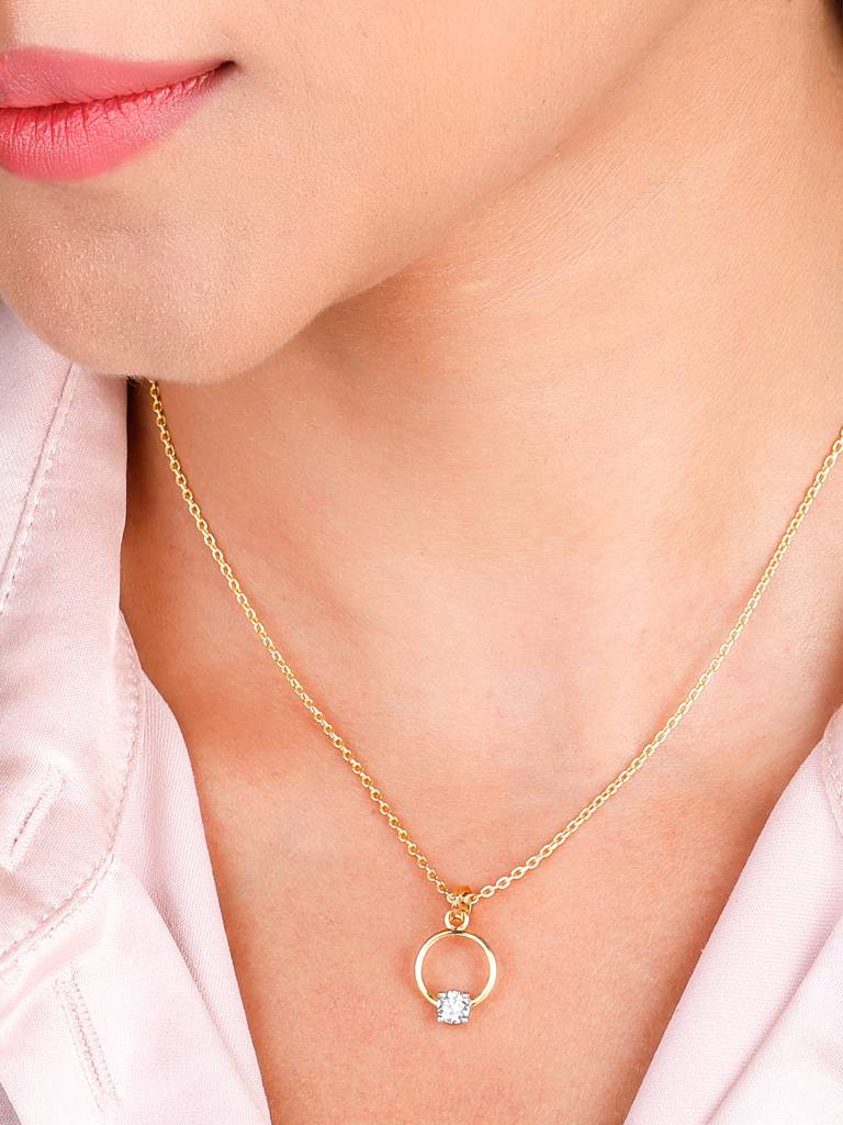 Giva 14K Yellow Gold Tender Moments Diamond Pendant Without Chain : GDLPD0122